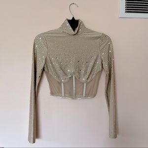 Long-Sleeve Crop Top (Never Worn)
